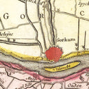 Vintage Map of Southern Holland 1665
