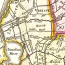 Vintage Map of Amsterdam Area 1665