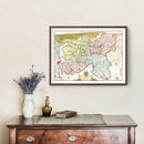 Vintage Map of Northern Holland 1665