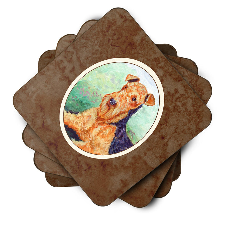 Airedale Terrier Foam Coaster Set of 4 7239FC