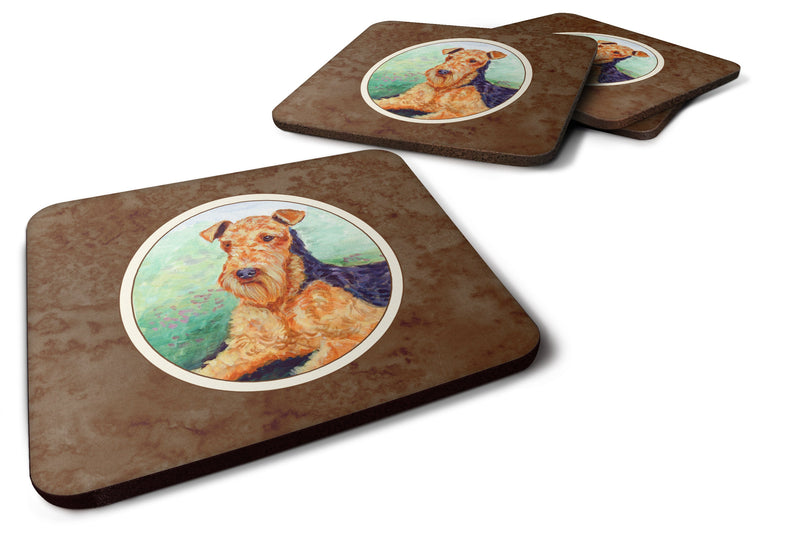 Airedale Terrier Foam Coaster Set of 4 7239FC