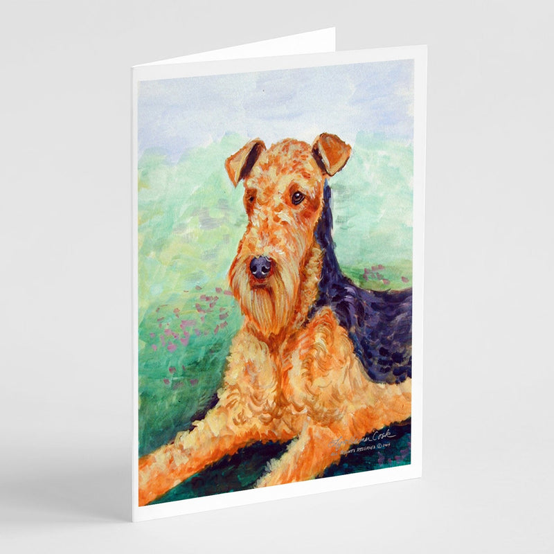 Airedale Terrier Greeting Cards and Envelopes Pack of 8