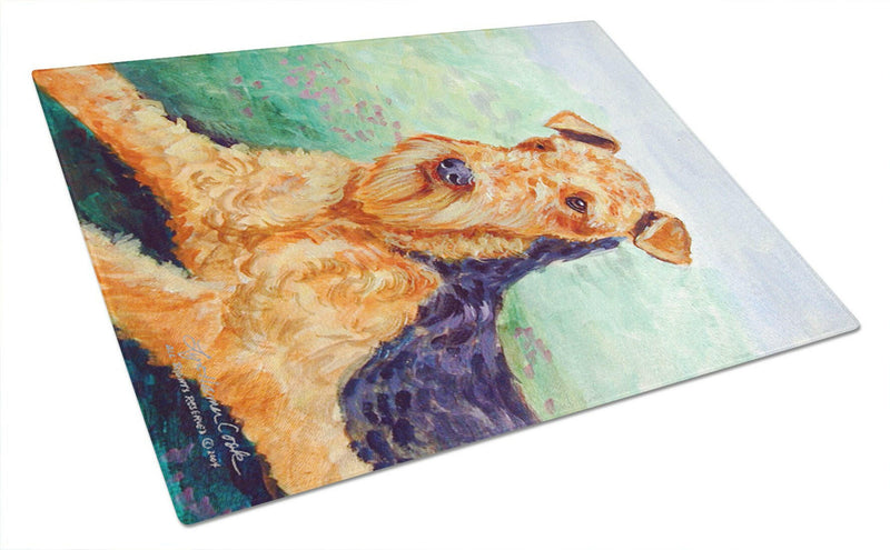 Airedale Glass Cutting Board Large