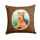 Airedale Terrier Throw Pillow - 14x14 Decorative Pillow – Art for Your Home & Patio 7239PW1414