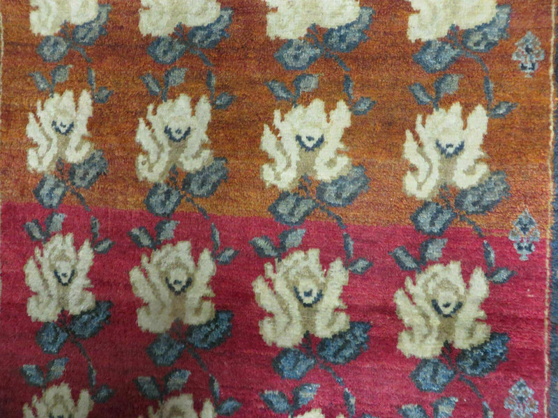 4' X 5' Semi Antique Handmade Fine Turkish Flowers Bouquet Wool Rug Nice