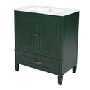 Bathroom Vanity With Sink, Soft Closing Door, Multi Functional Storage by HouseOfZazla