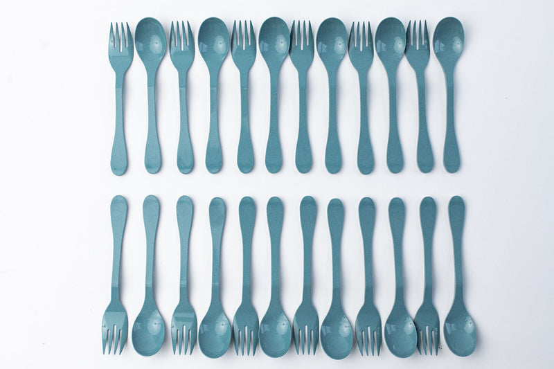 KNORK Eco 24 Pack Bamboo Flatware Set