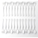 KNORK Eco 24 Pack Bamboo Flatware Set