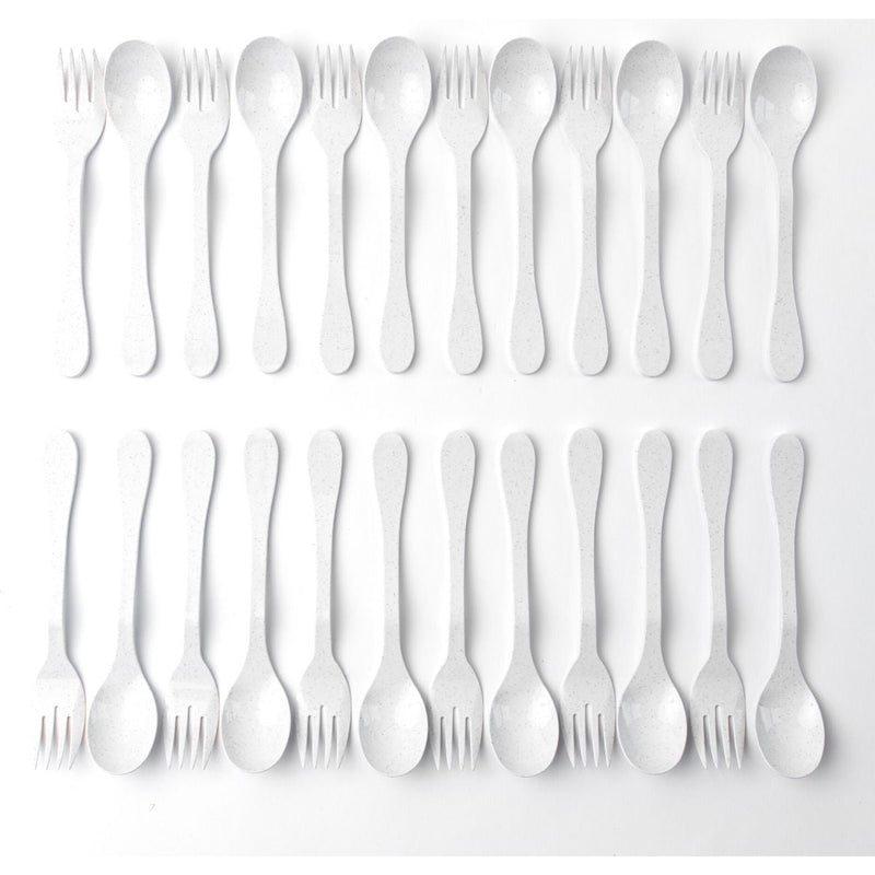KNORK Eco 24 Pack Bamboo Flatware Set