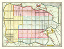 Vintage Map of Beemster, Holland 1665