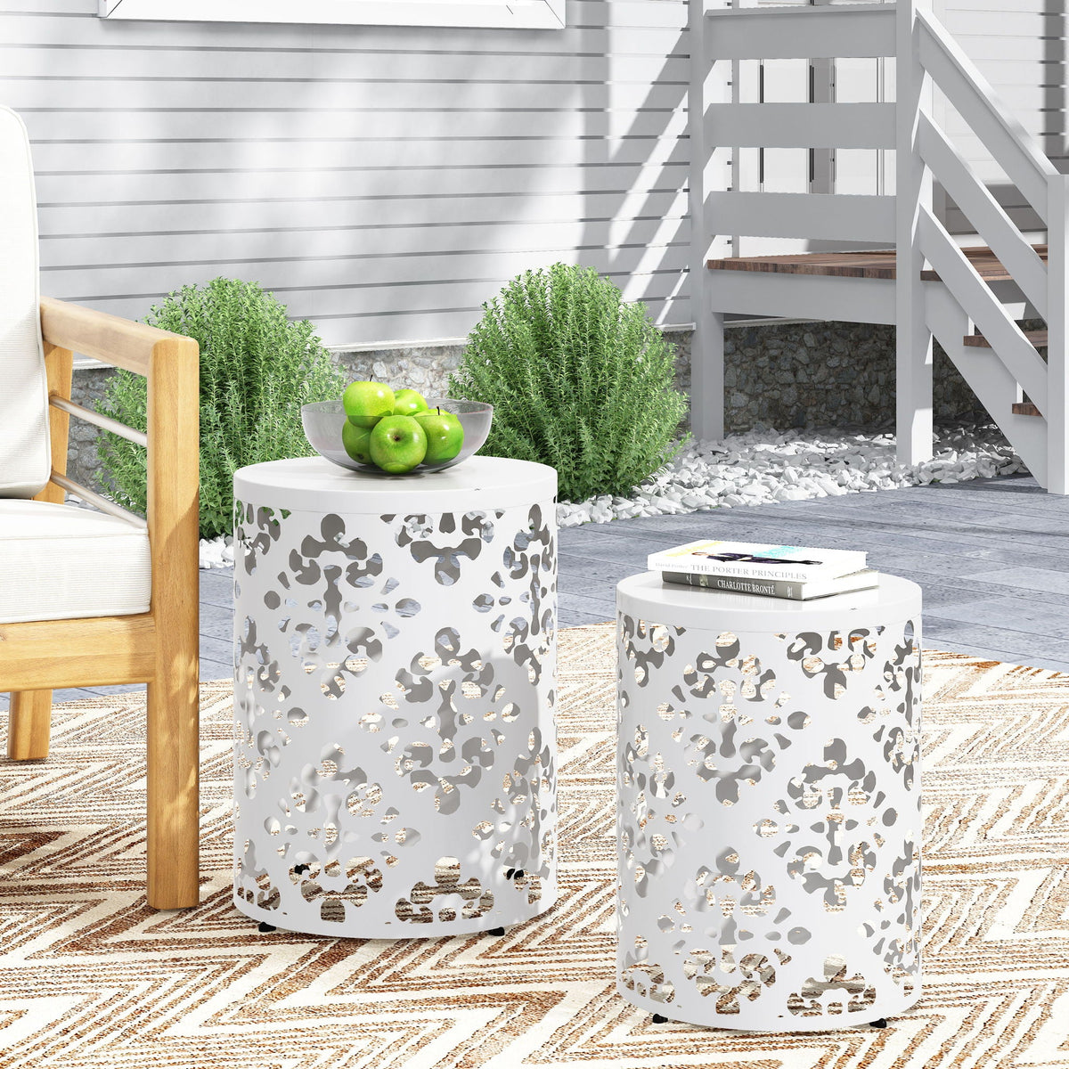 Outdoor Metal Modern Design End Table, photo 31 of 40