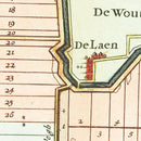 Vintage Map of Schermer, Holland 1665