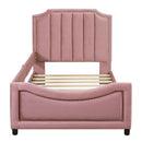 Upholstered Daybed With Classic Stripe Shaped Headboard by HouseOfZazla