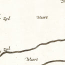 Vintage Map of Koegras, Holland 1665