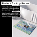 Papillon Memory Foam Kitchen Mat Machine Washable Anti-Fatigue Cushion Comfort Bath or Kitchen Rug