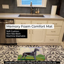 Great Dane Memory Foam Kitchen Mat Machine Washable Anti-Fatigue Cushion Comfort Bath or Kitchen Rug