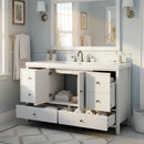 Bathroom Vanity With Separate Sink, Soft Close Doors And 4 Drawers by HouseOfZazla