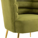 Accent Chair, leisure single chair with Golden feet