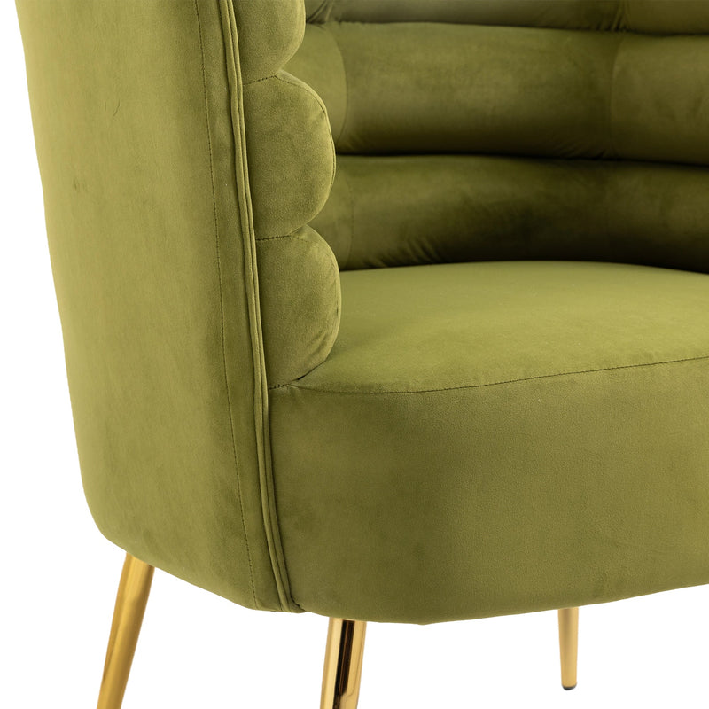 Accent Chair, leisure single chair with Golden feet