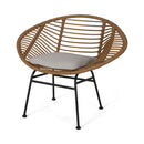 Cordella Outdoor Woven Wicker Chairs with Cushions, Set of 2 by HouseOfZazla