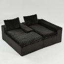 Modular Sofa, Convertible Twin Seat With Chaise Lounge