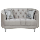 Colby - Loveseat With Tufted Design - Gray