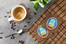 Great Dane Foam Coasters Set of 4 Cup Coasters for Indoor Outdoor, Tabletop Protection, Anti Slip, Mouse pad Material