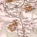 Vintage Map of Overijssel, Holland 1665