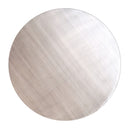 Johnsen - Geometric Pattern Accent Table - Antique Silver
