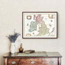 Vintage Map of the British Isles 1665