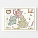 Vintage Map of the British Isles 1665