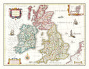 Vintage Map of the British Isles 1665