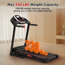 Folding Treadmills For Home - 3.5Hp Portable Foldable With Incline, Electric Treadmill For Running Walking Jogging Exercise With 12 Preset Programs, Indoor Workout Training Space Save Apartment, App - Black by HouseOfZazla