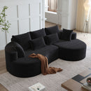 Curved Oversized Sectional Sofa With Extra Deep Seat by HouseOfZazla