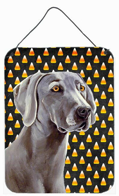 Weimaraner Candy Corn Halloween Portrait Wall or Door Hanging Prints