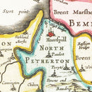 Vintage Map of Somerset 1665