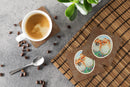 Pomeranian Foam Coasters Set of 4 Cup Coasters for Indoor Outdoor, Tabletop Protection, Anti Slip, Mouse pad Material