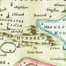 Vintage Map of Hampshire 1665