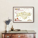 Vintage Map of the Isle of Wight 1665