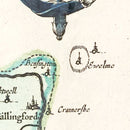Vintage Map of Berkshire 1665