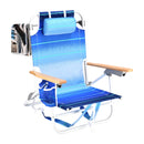 1PCS Backpack Beach Chairs for Adults Beach towel backpack beach chairs for adults 5 position chair with pouch folding lightweight positions back pack 13 inch high