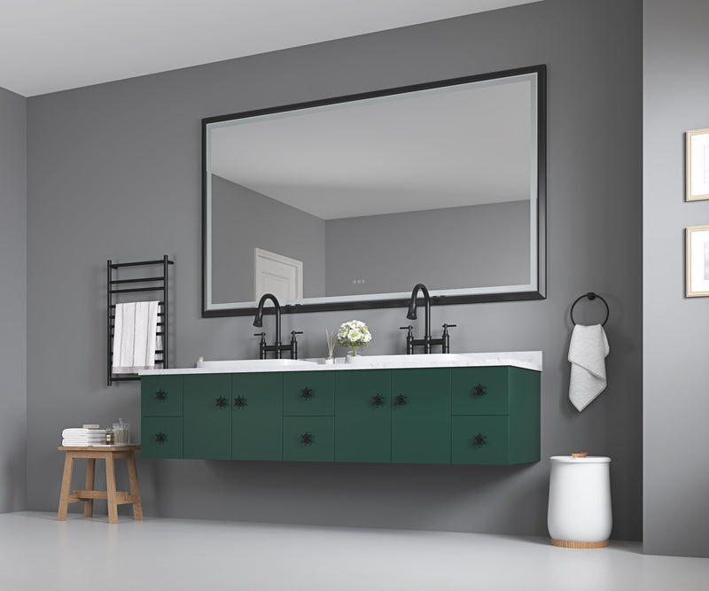 84 x 48 Inch LED Bathroom Mirror with Aluminum Frame, photo 2 of 2