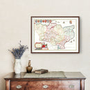 Vintage Map of Kent 1665