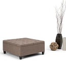 Harrison - Upholstered Coffee Table Storage Ottoman by HouseOfZazla