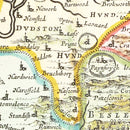 Vintage Map of Gloucestershire 1665