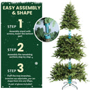 7FT Prelit Christmas Tree with 340 RGB LED Lights