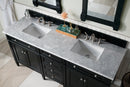 James Martin Brittany 72" Double Bathroom Vanity, Black Onyx