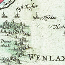 Vintage Map of Middlesex 1665