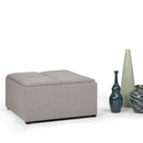 Avalon - Square Coffee Table, Storage Ottoman by HouseOfZazla
