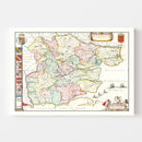 Vintage Map of Essex 1665